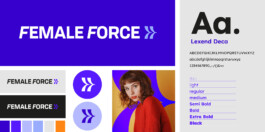 Female Force Brand Design Design Elemente